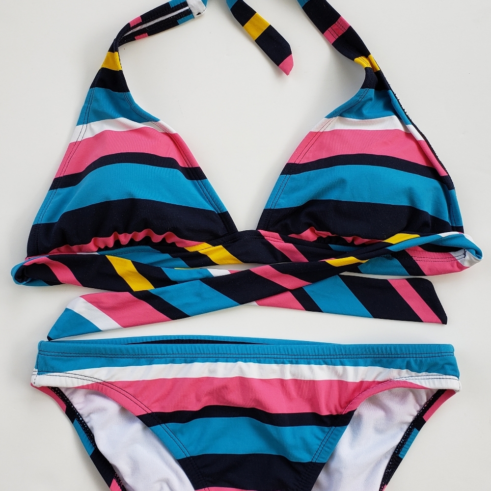 Women's Tommy Hilfiger Bikini Size Med Stripes